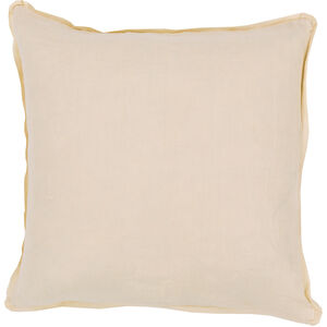 Solid 22 inch Bright Yellow Pillow Kit