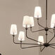 Pallas 12 Light 42.75 inch Black Chandelier Ceiling Light