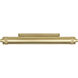 Wyatt 2 Light 24.5 inch Modern Brass Wall Sconce Wall Light