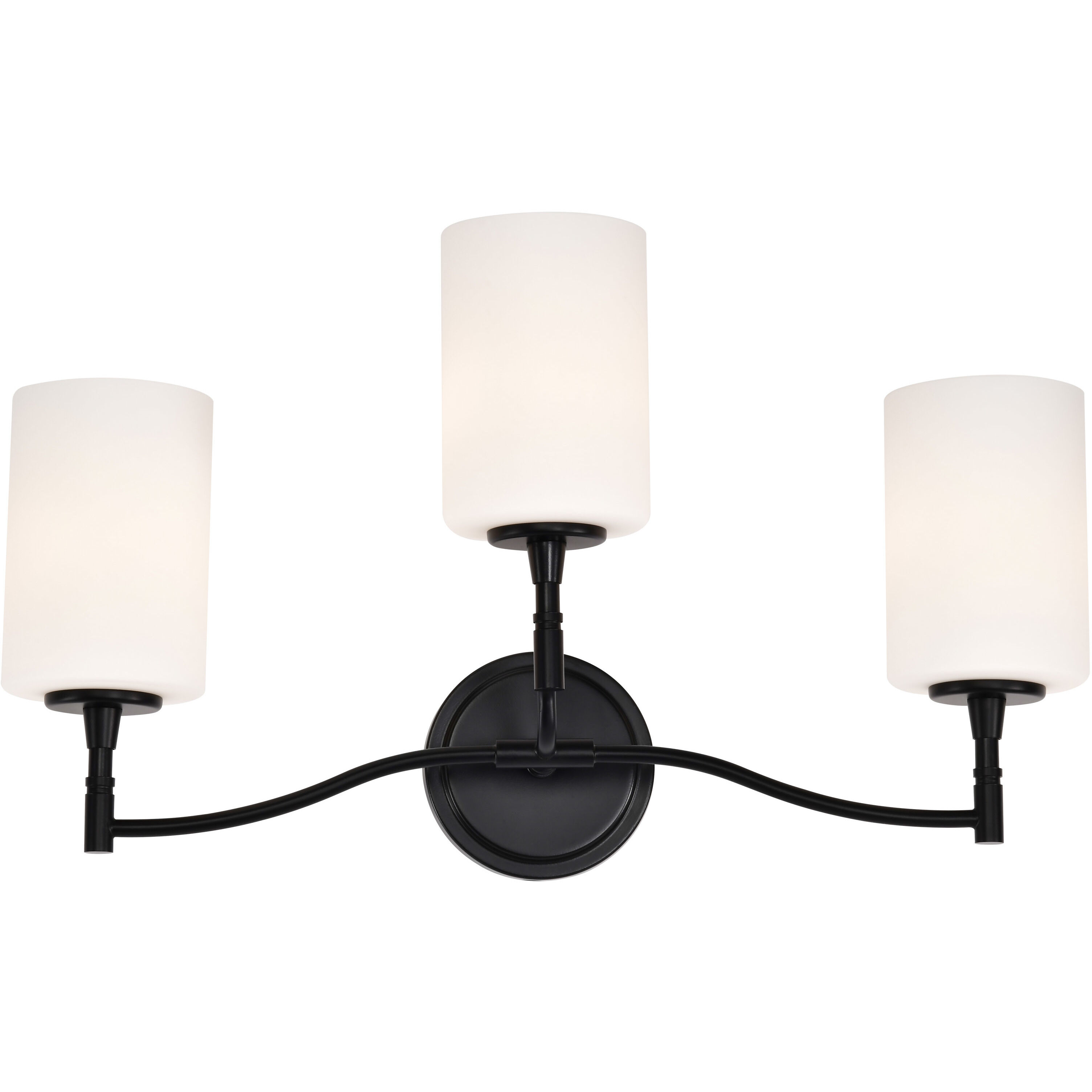 Liam 22 inch Matte Black Vanity Wall Light