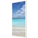 Come Sea Me Blue and Beige and White Framed Art