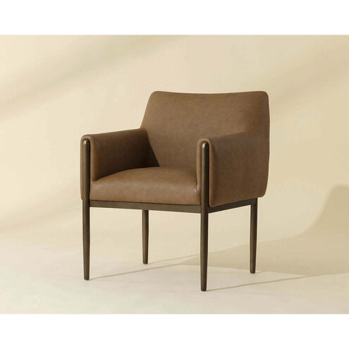 Olea Milliken Cognac Lounge Chair
