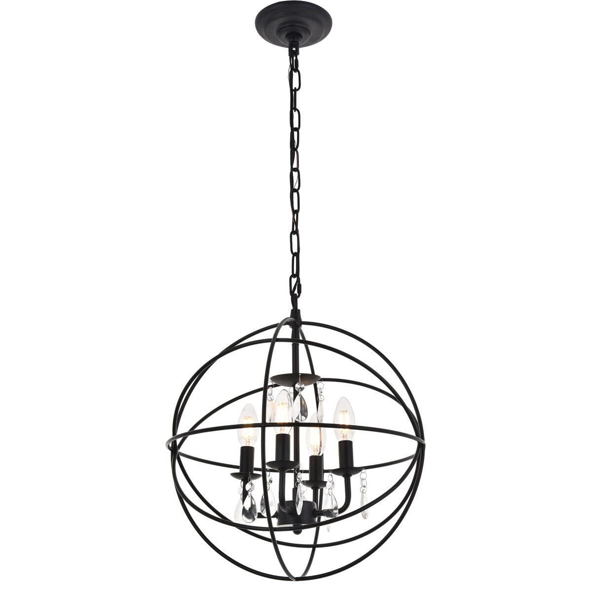 Wallace 4 Light 16 inch Matte Black Pendant Ceiling Light