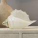 Triton White Blown Glass Shell