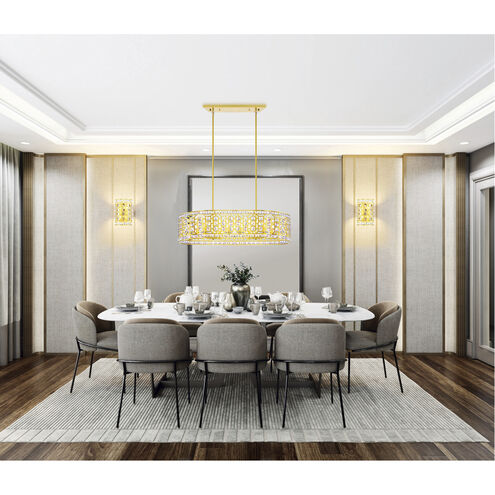 Belinda 8 Light 41 inch Champagne Pool Table Light Ceiling Light