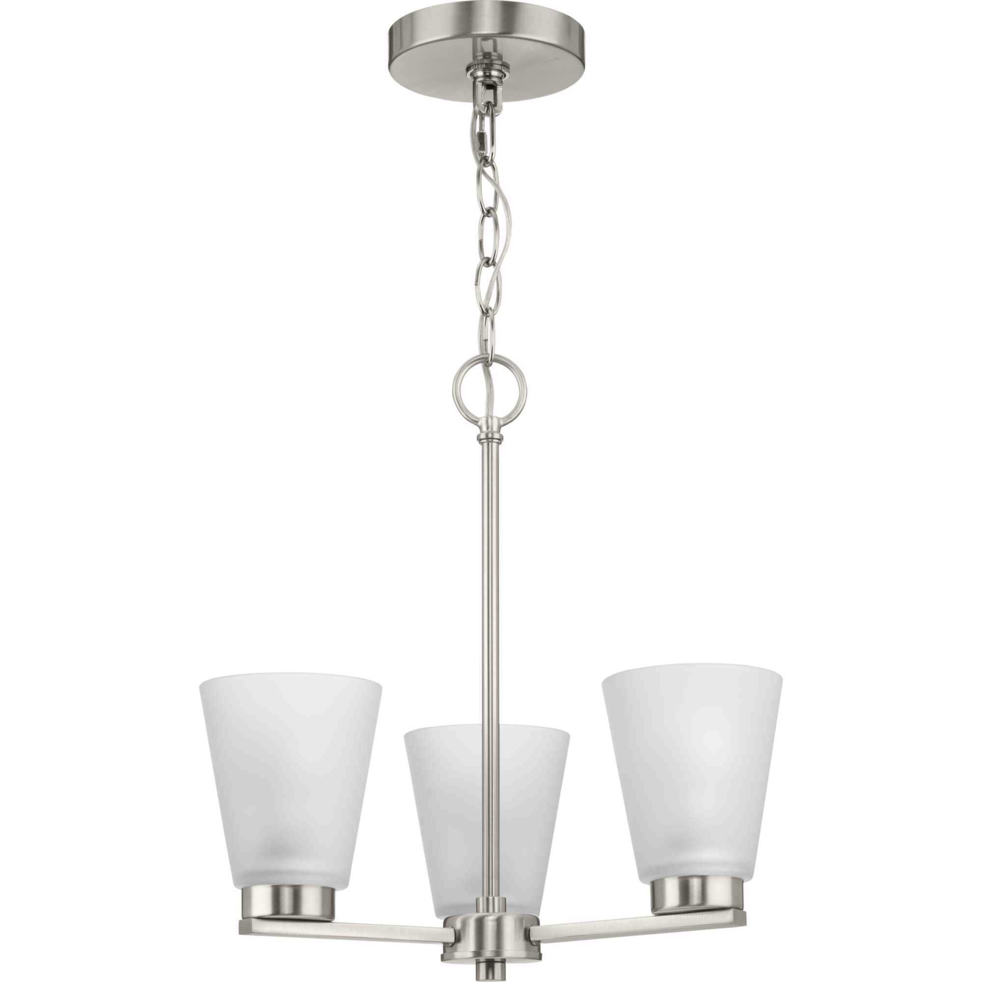 Tanner 3 Light 16.62 inch Brushed Nickel Chandelier Ceiling Light