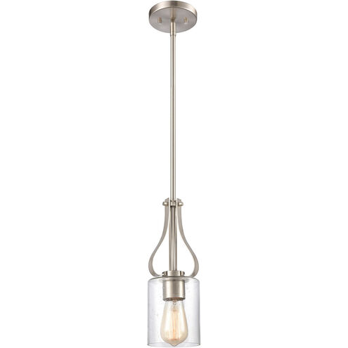 Market Square 1 Light 5 inch Brushed Nickel Mini Pendant Ceiling Light