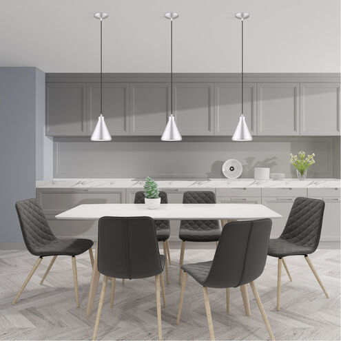 Allison 1 Light 7 inch Brushed Aluminum Mini Pendant Ceiling Light