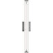 Straitaway LED 32 inch Brushed Nickel Bath Vanity & Wall Light in 3500K, dweLED