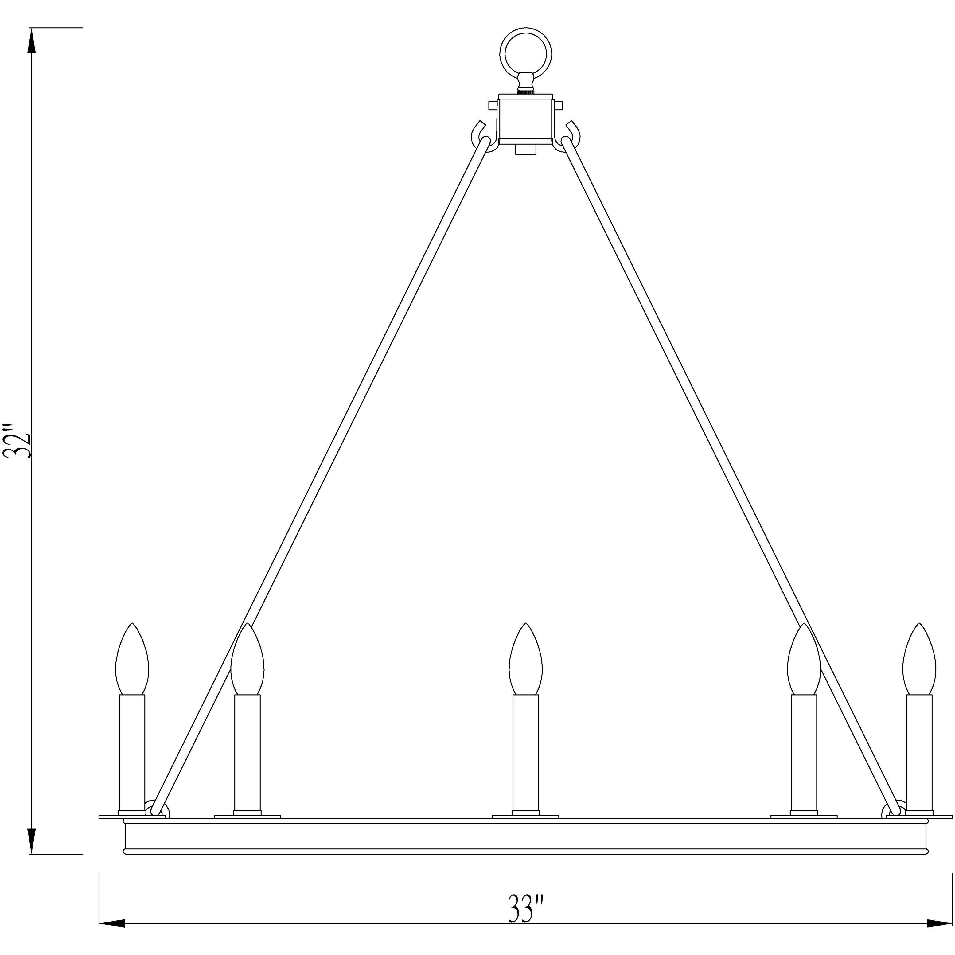 Barclay 8 Light 33 inch Polished Nickel Chandelier Ceiling Light