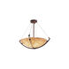 Alabaster Rocks LED 22 inch Brushed Nickel Pendant Ceiling Light in 3000 Lm LED, Square Bowl