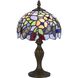 Tiffany 14 inch 40 watt Antique Brass Accent Table Lamp Portable Light