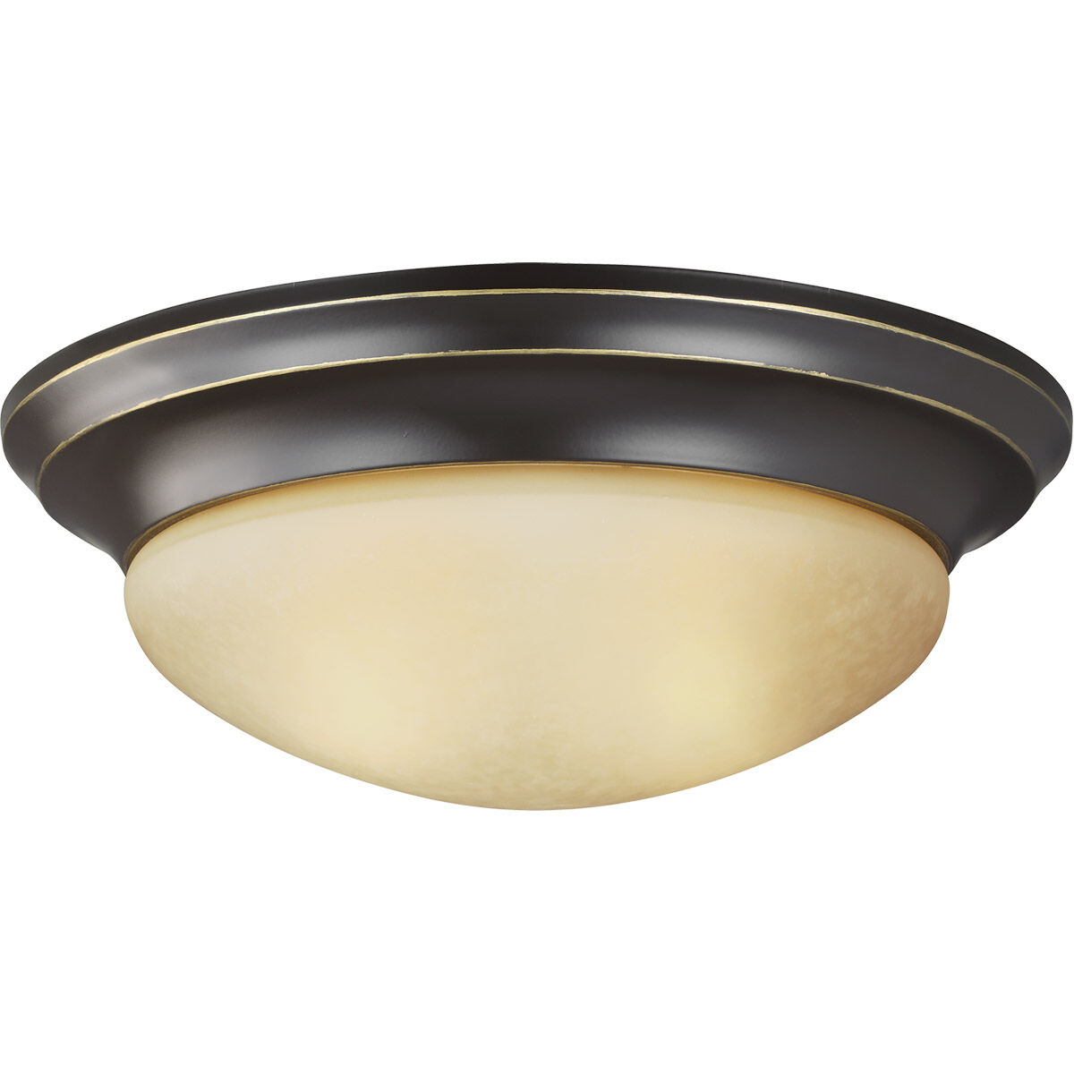 Nash 2 Light 14 inch Heirloom Bronze Flush Mount Ceiling Light
