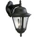 Westport 2 Light 19 inch Textured Black Outdoor Wall Lantern in Bulbs Not Included, Clear Seeded, Large