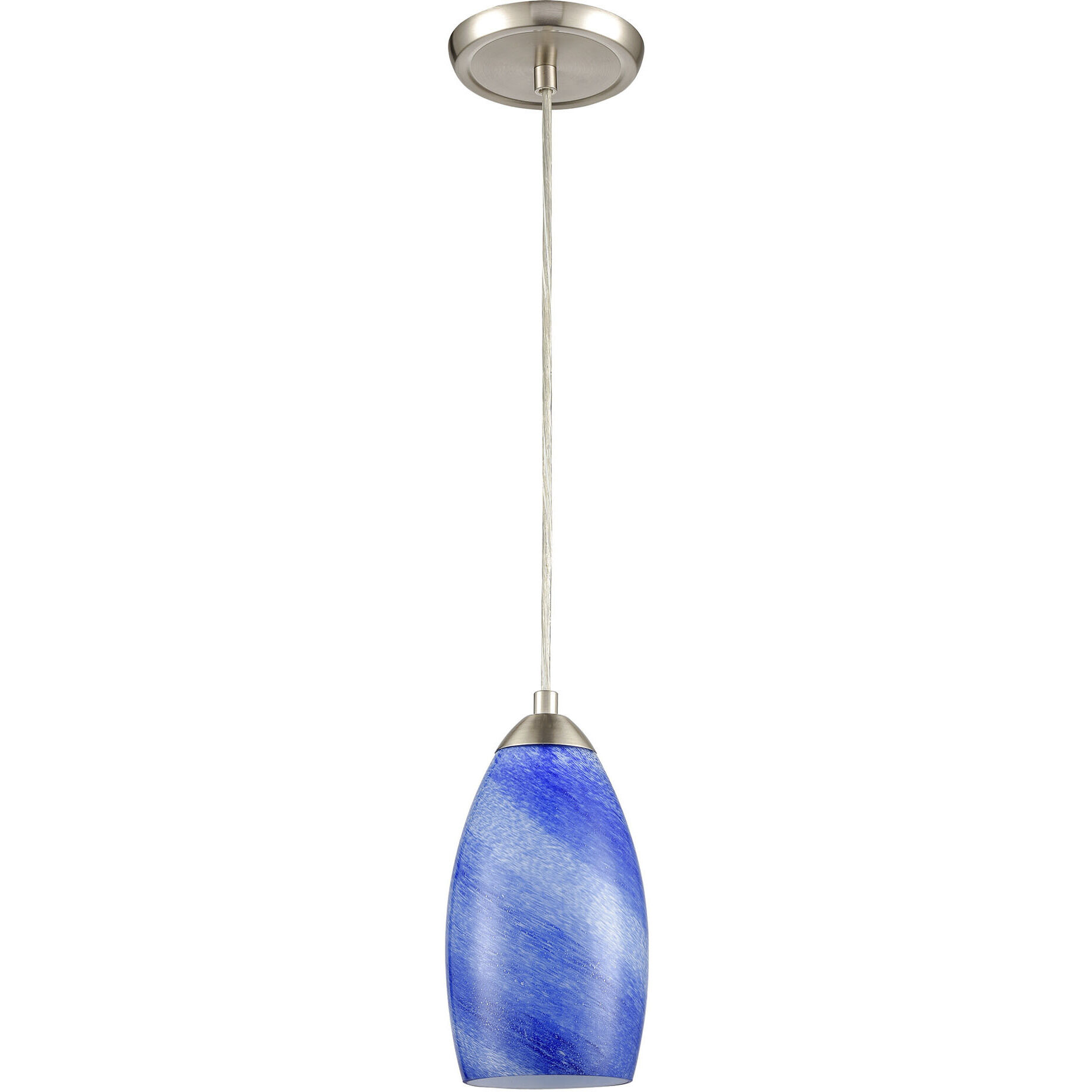 Planetario 1 Light 5 inch Satin Nickel Mini Pendant Ceiling Light