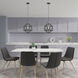 Geometric 1 Light 13 inch Scandinavian Gray Mini Pendant Ceiling Light