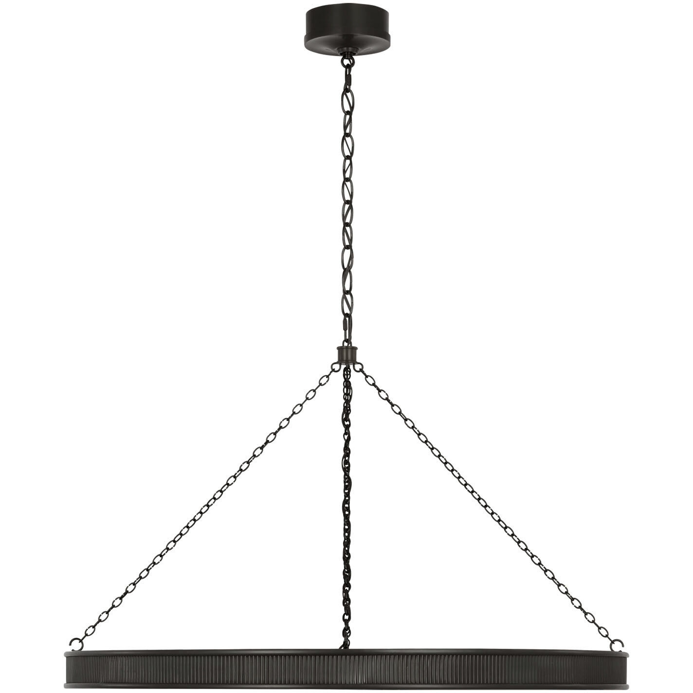 Marie Flanigan Menil LED 40 inch Bronze Ring Chandelier Ceiling Light