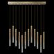 Antonia 17 Light 61 inch Gold Pendant Ceiling Light