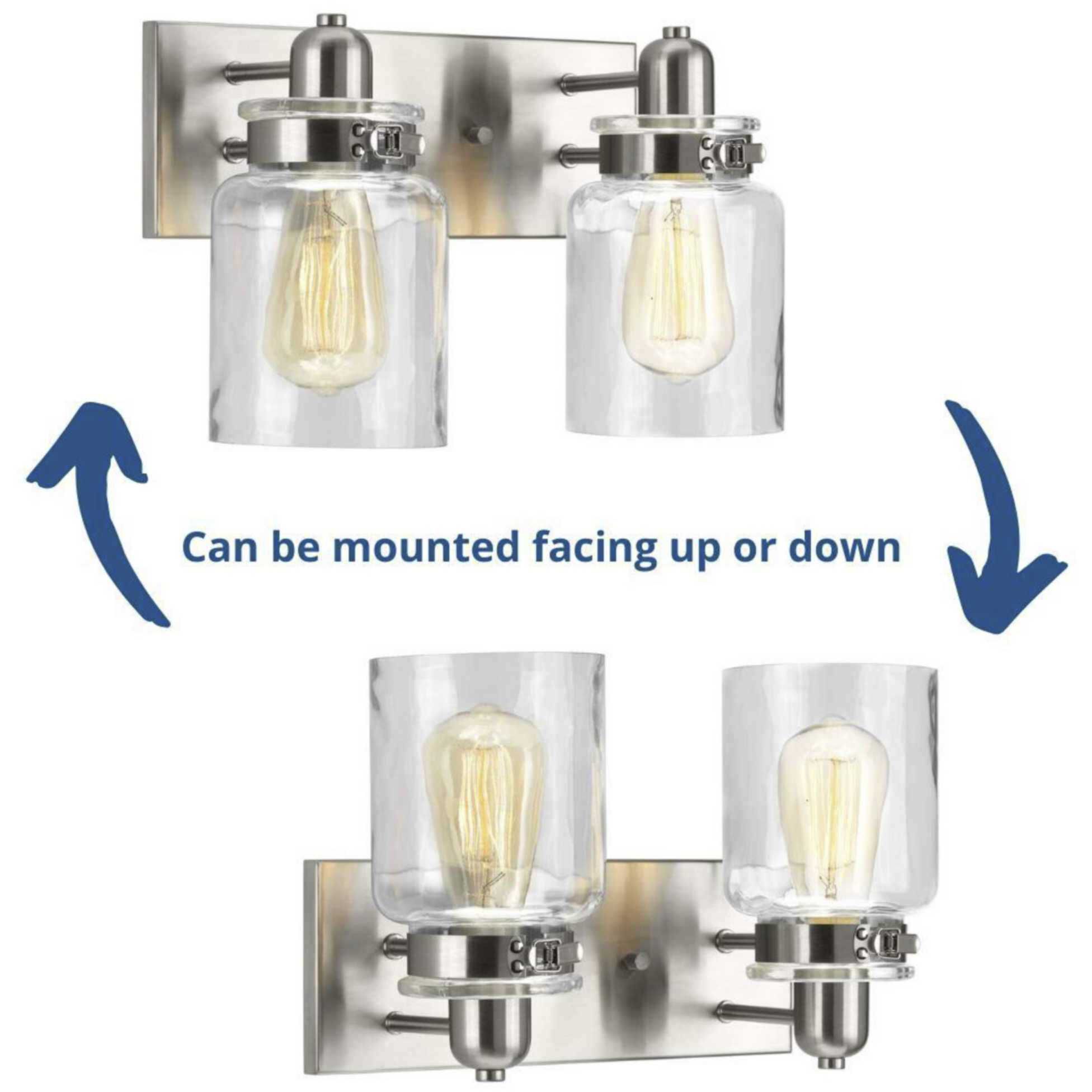 Calhoun 2 Light 13 inch Brushed Nickel Bath Vanity Wall Light