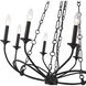 Arabella 8 Light 28 inch Matte Black Chandelier Ceiling Light