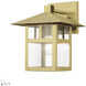 Crestlake 1 Light 11.5 inch Satin Gold Outdoor Wall Lantern