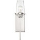 Rector 1 Light 5 inch Polished Nickel and Clear Seeded Wall Sconce Wall Light