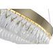 Canada LED 32 inch Gold LED Chandelier Ceiling Light