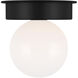 Kelly by Kelly Wearstler Nodes 1 Light 17.5 inch Midnight Black Flush Mount Ceiling Light