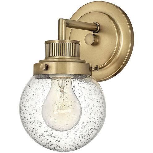 Poppy 1 Light 7 inch Heritage Brass Vanity Light Wall Light
