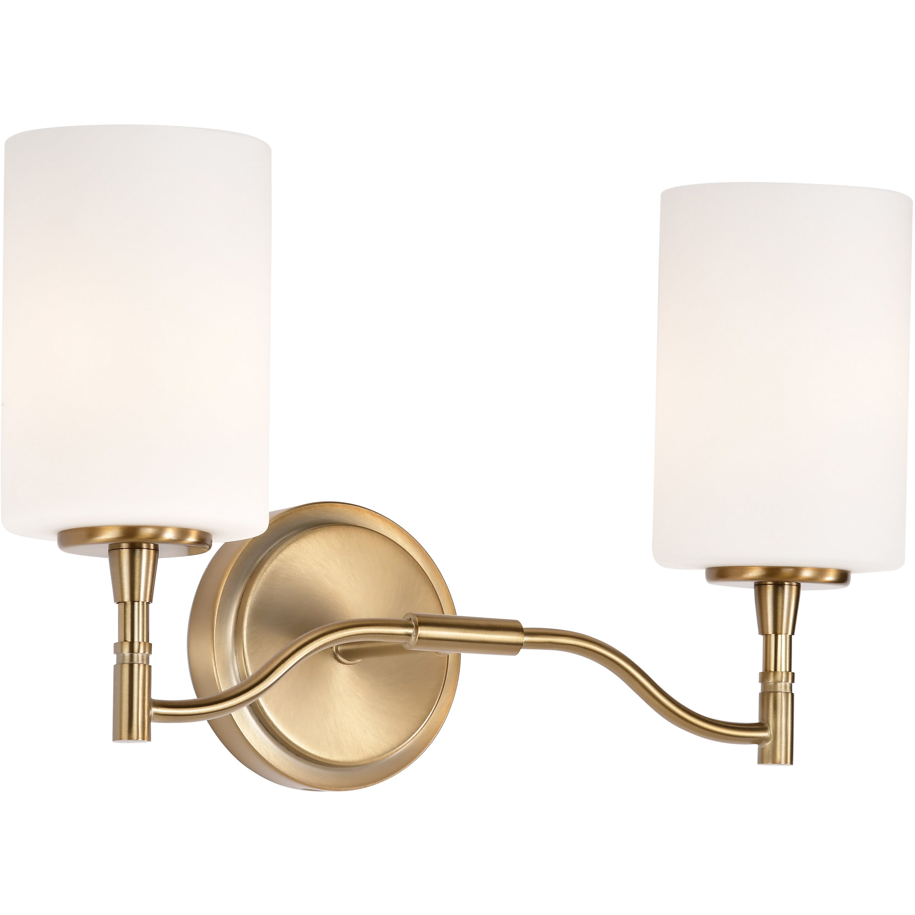 Liam 16 inch Burnished Brass Vanity Wall Light