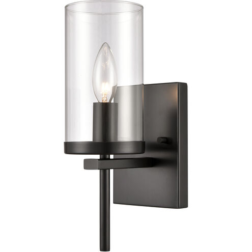 Oakland 1 Light 5 inch Black Sconce Wall Light