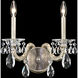 Signature San Marco 2 Light 5.88 inch Antique Silver Wall Sconce Wall Light, Schonbek Signature