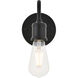 Serif 1 Light 5 inch Black Wall Sconce Wall Light