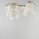 Tartan LED 23.5 inch Brushed Champagne Multi-Light Pendant Ceiling Light