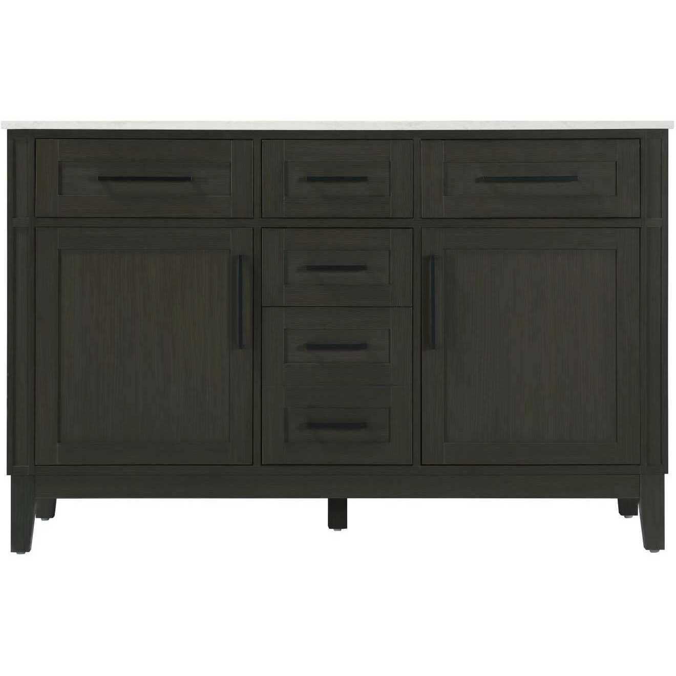 Virginia 54 X 35 inch Mocha Brown Bathroom Vanity Cabinet
