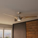 Inez 60 inch Brushed Nickel with Matte Nickel Blades Outdoor Ceiling Fan
