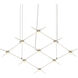 Constellation LED 66.75 inch Satin Nickel Chandelier Ceiling Light in 2700K, White