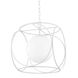 Claire 1 Light 18 inch Texture White Pendant Ceiling Light