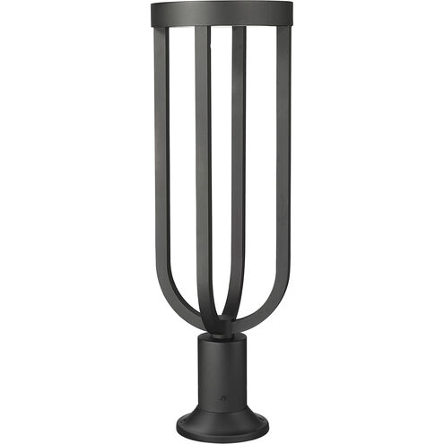 Leland LED 28.25 inch Sand Black Outdoor Pier Mounted Fixture
