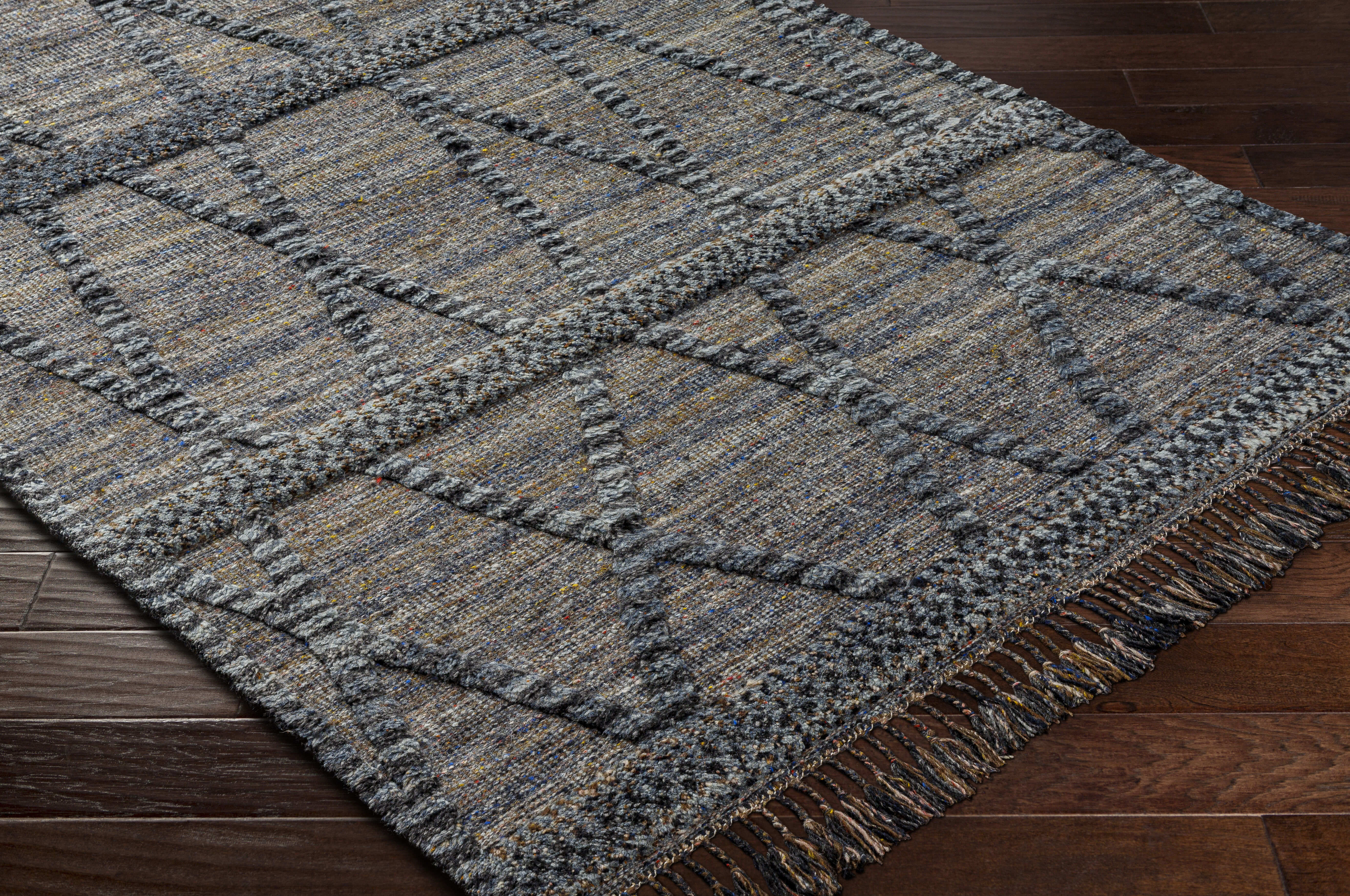 Cadiz 90 X 60 inch Black Rug in 5 x 8, Rectangle