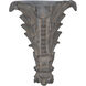 Greek Style Vining Plant Gray Outdoor Wall Planter