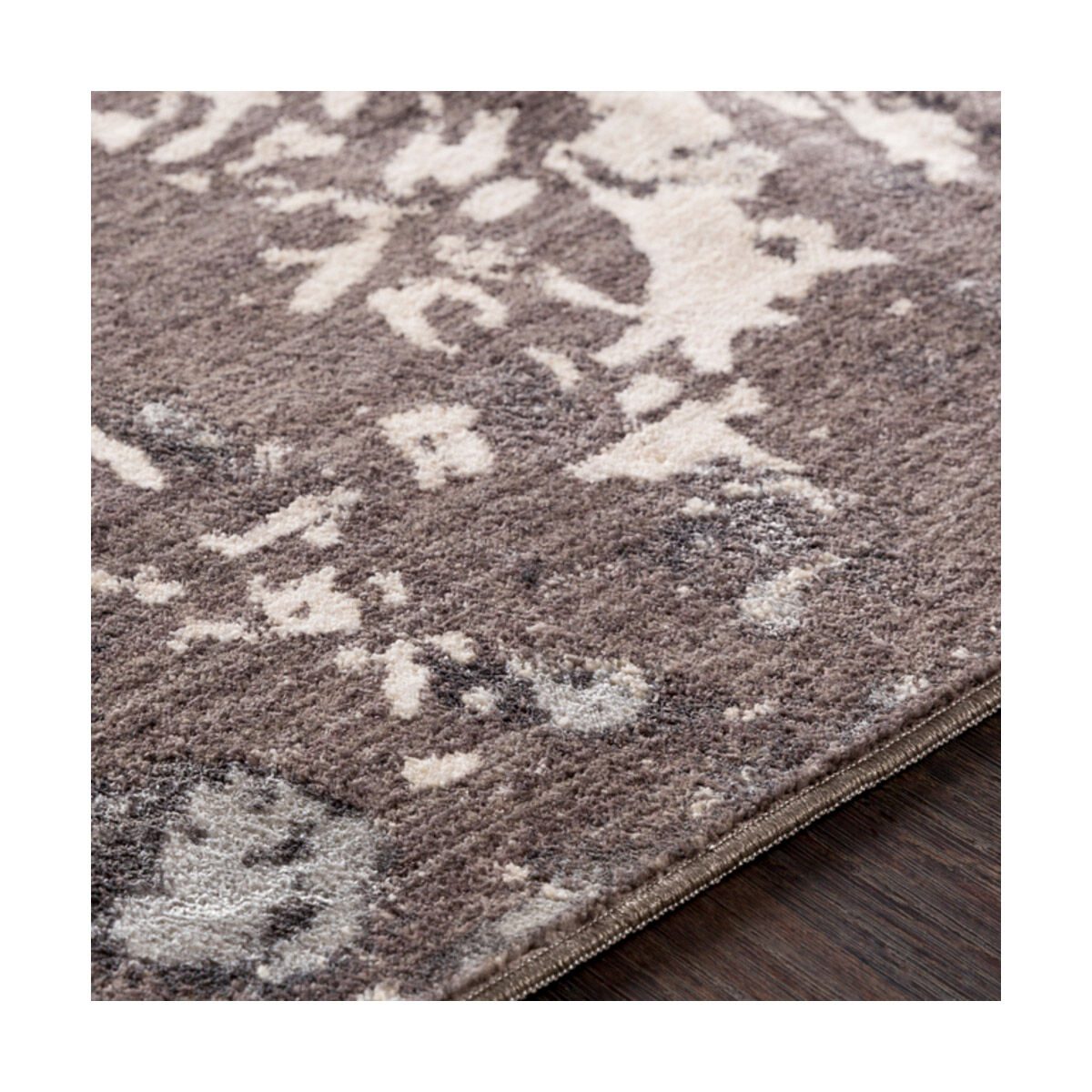 Crescendo 39 X 24 inch Camel/Dark Brown/Khaki/Silver Gray Rugs, Rectangle