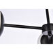 Briggs 3 Light 26 inch Black Flush Mount Ceiling Light