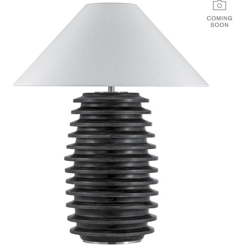 Kelly Wearstler Crenelle 27.5 inch 15.00 watt Limed Birch Stacked Table Lamp Portable Light