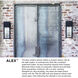 Alex LED 20 inch Black Outdoor Wall Mount, Coastal Elements