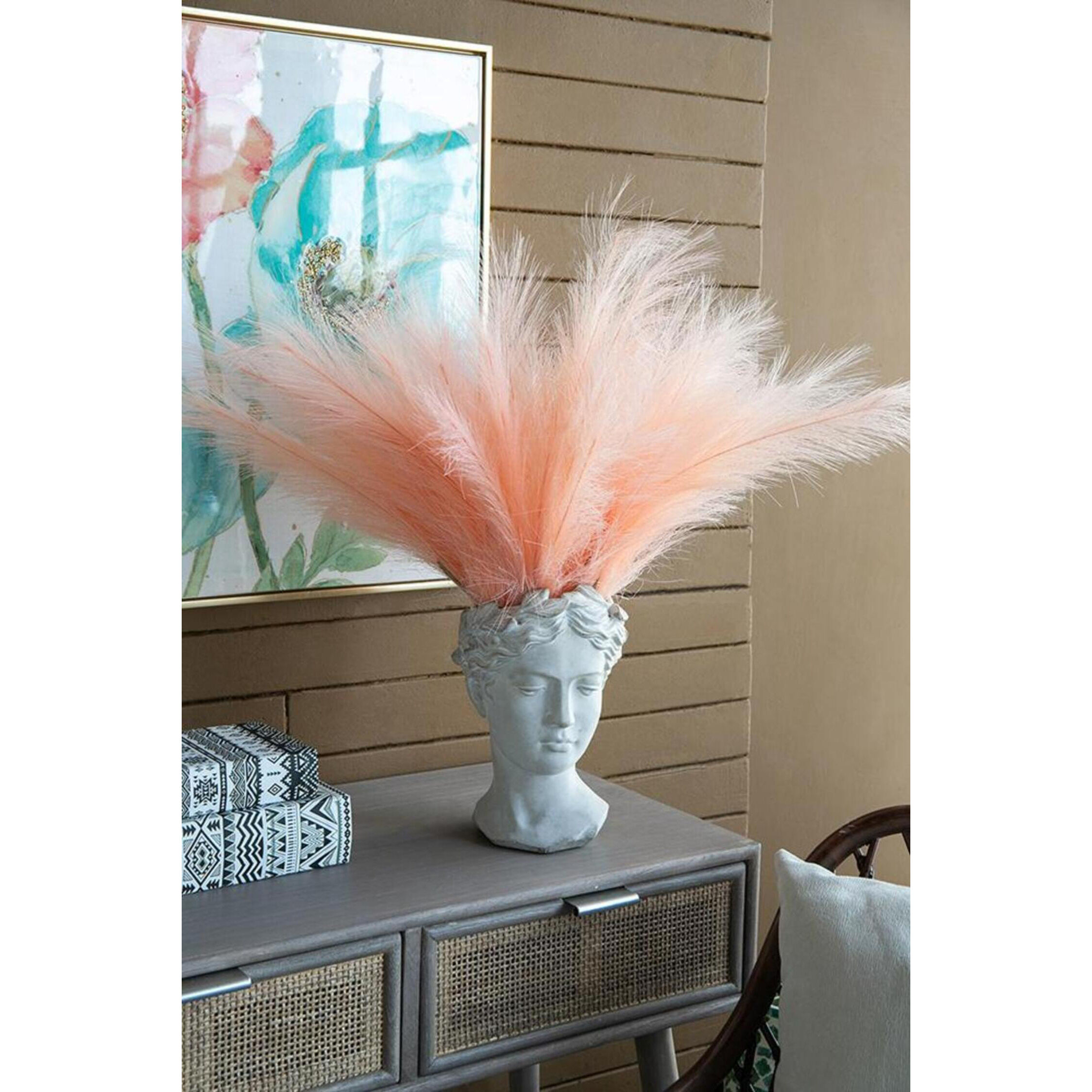 Visage White Wash Outdoor Vase