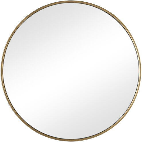 Delk 24 X 24 inch Brass with Clear Wall Mirror, Small