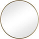Delk 24 X 24 inch Brass with Clear Wall Mirror, Small