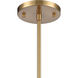 Lightweave 1 Light 6 inch Satin Brass Mini Pendant Ceiling Light