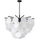 Canada LED 30 inch Satin Black Chandelier Ceiling Light